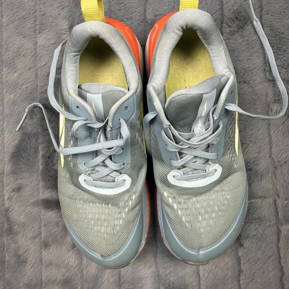 Altra Paradigm 5 Womens Gray Orange Running Shoes AL0A4VQY007 Size 7.5